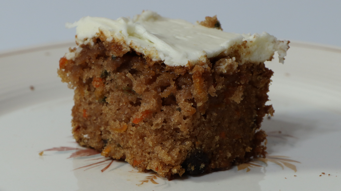 Carrot cake with cream cheese frosting