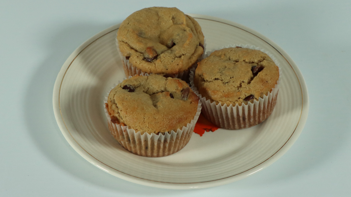 Banana Peanut Butter Chocolate Chip Muffins