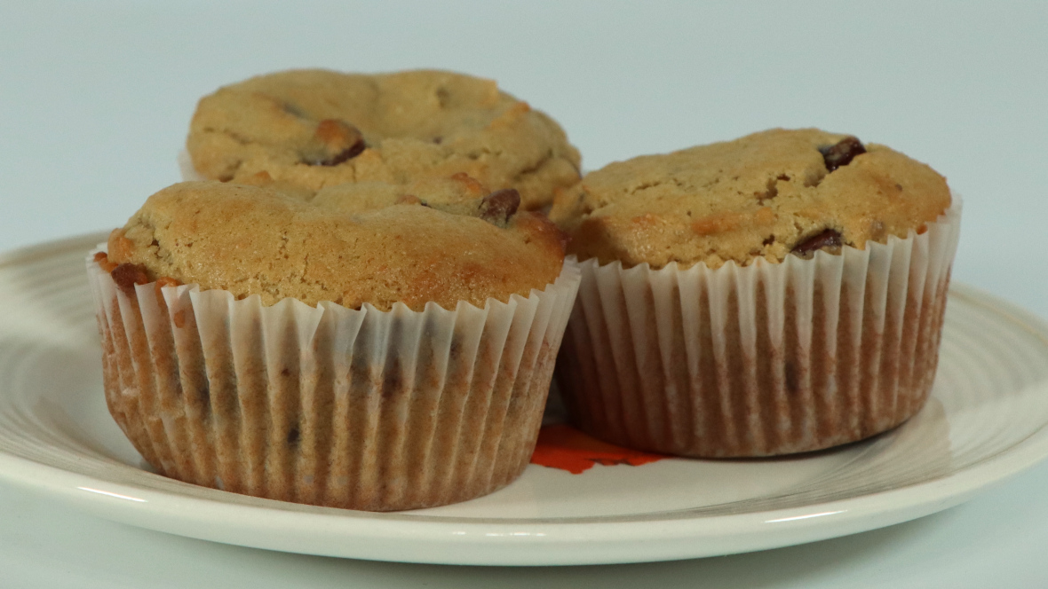 Banana Peanut Butter Chocolate Chip Muffins